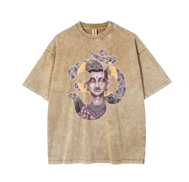 FIVICI Mirko Buddha Men's PUMP Cover Oversized Graphic Tee