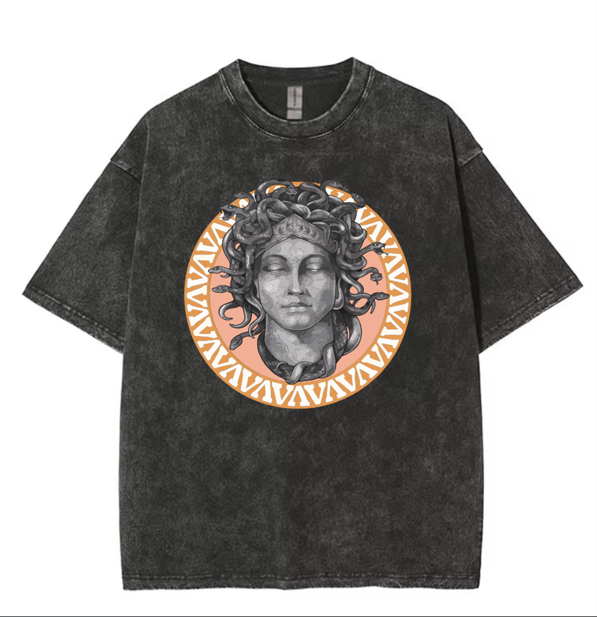 FIVICI Mirko Medusa Men's PUMP Cover Oversized Graphic Tee
